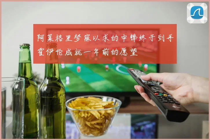 阿莱格里梦寐以求的中锋终于到手霍伊伦成就一年前的愿望